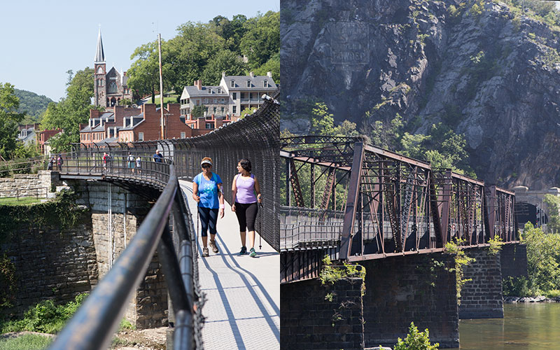 Bridge Views Hikes Harpers Ferry