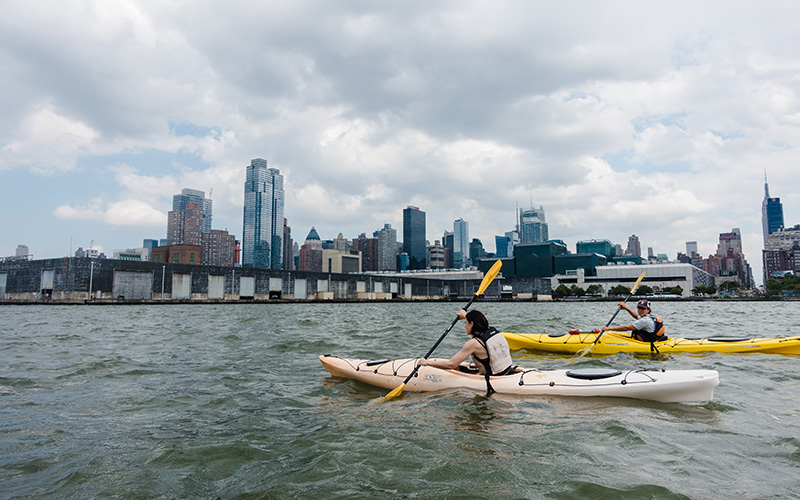 paddling a water trail