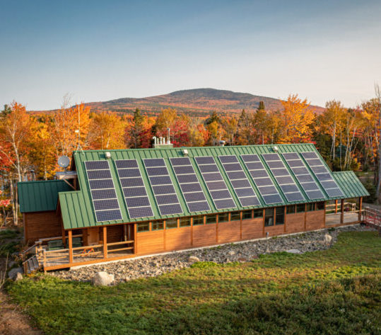 Oct. 9, 2021. AMC Medawisla Lodge and Cabins, Maine Woods, Maine-- Photo by Isaac Crabtree.