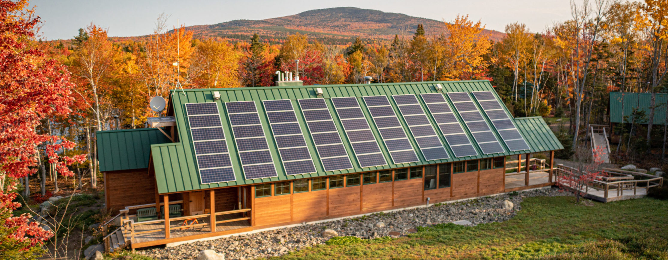 Oct. 9, 2021. AMC Medawisla Lodge and Cabins, Maine Woods, Maine-- Photo by Isaac Crabtree.