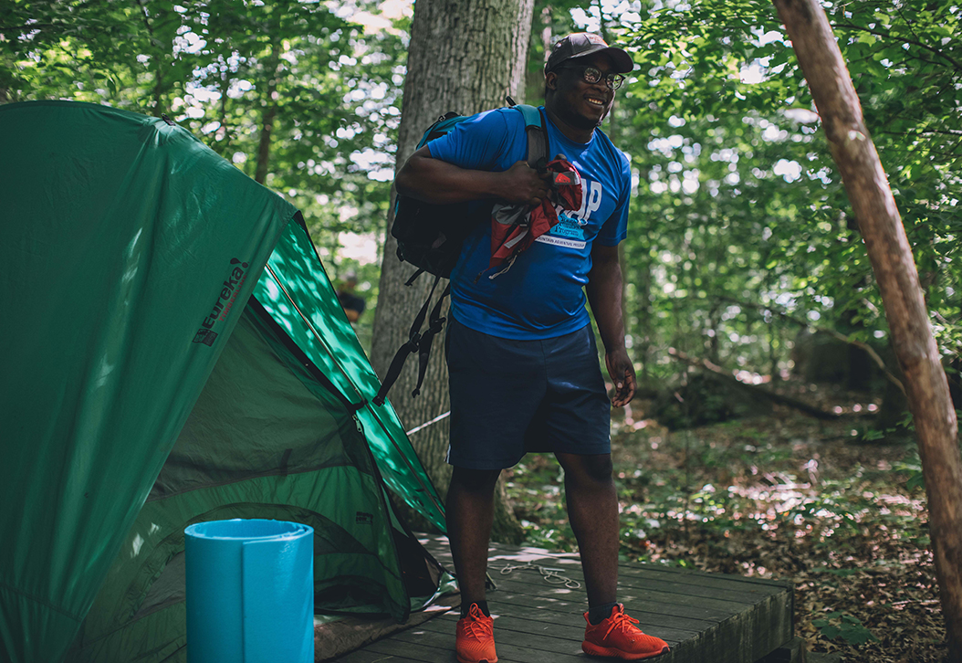 Campsite at Ponkapoag Camp, MA