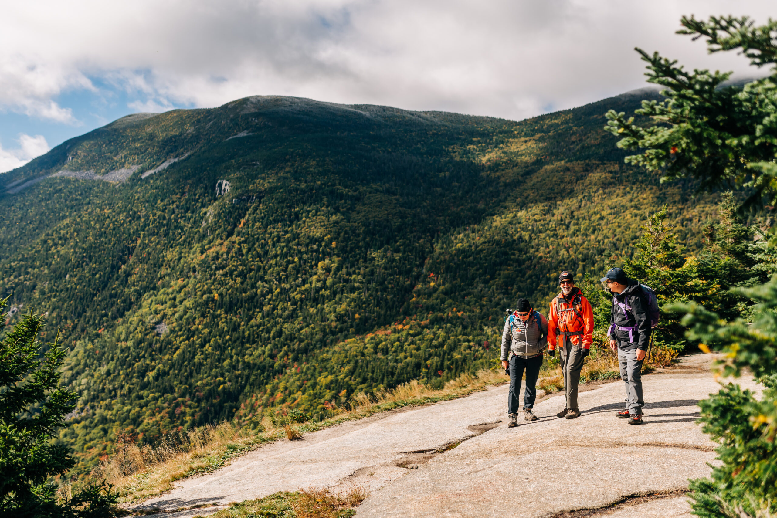 hikers on Mt. Willard, Crawford Notch, White Mountain National Forest, NH