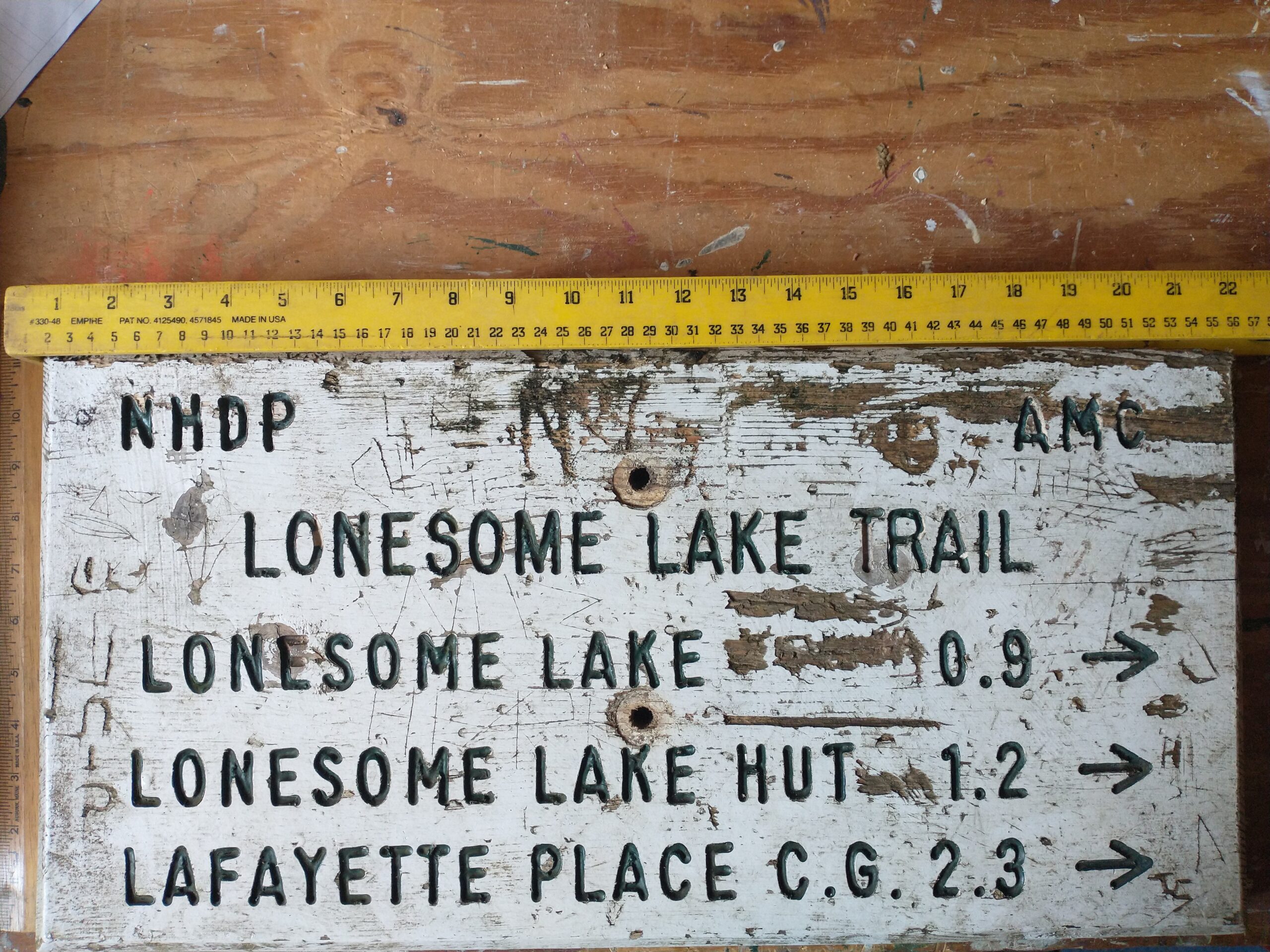 Lonesome Lake Sign