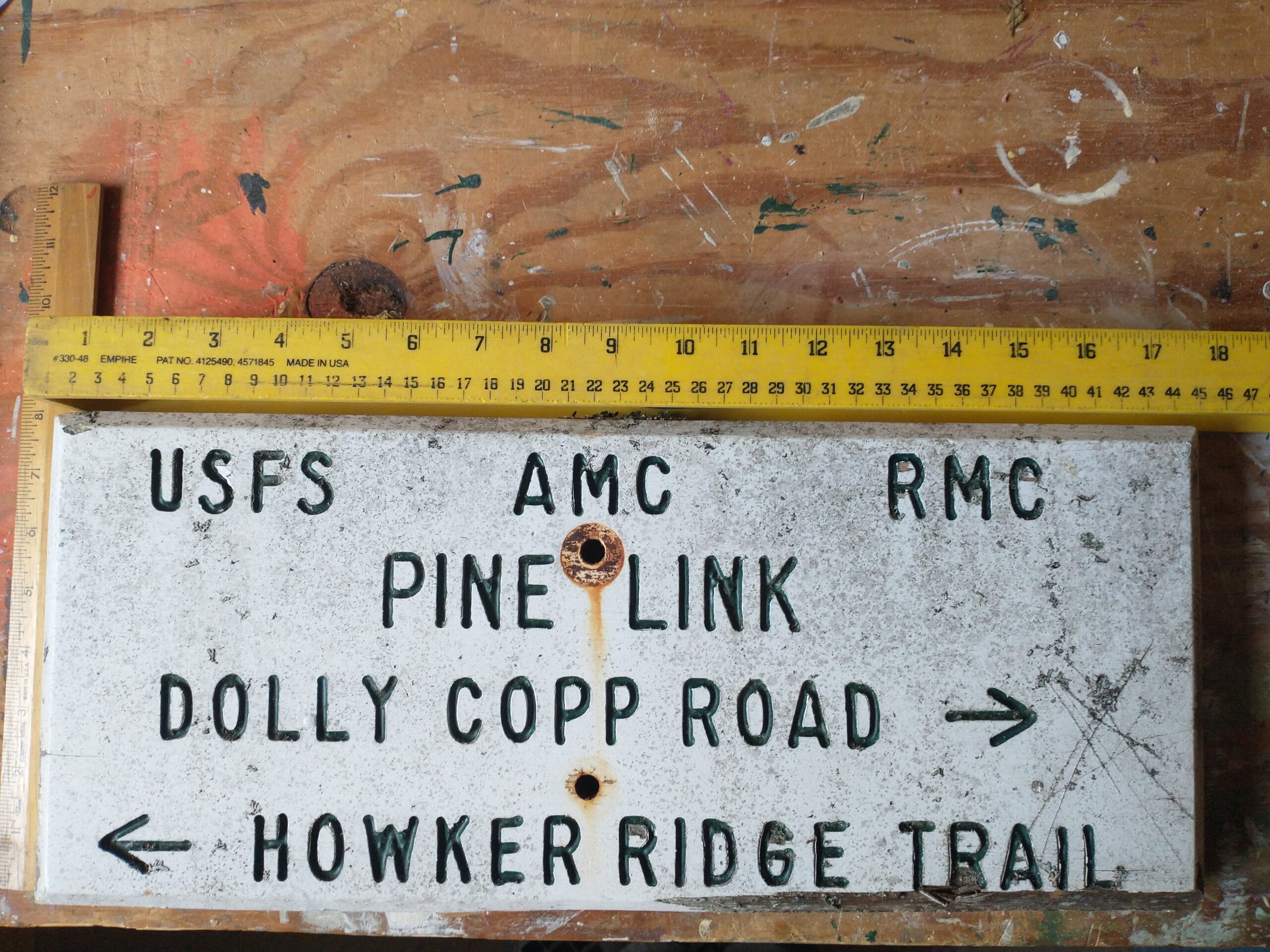 Pine Link Painted Sign